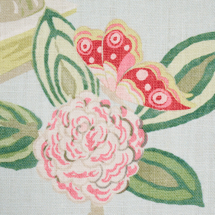 Schumacher Bouquet Chinois Sky Fabric Sample 177292