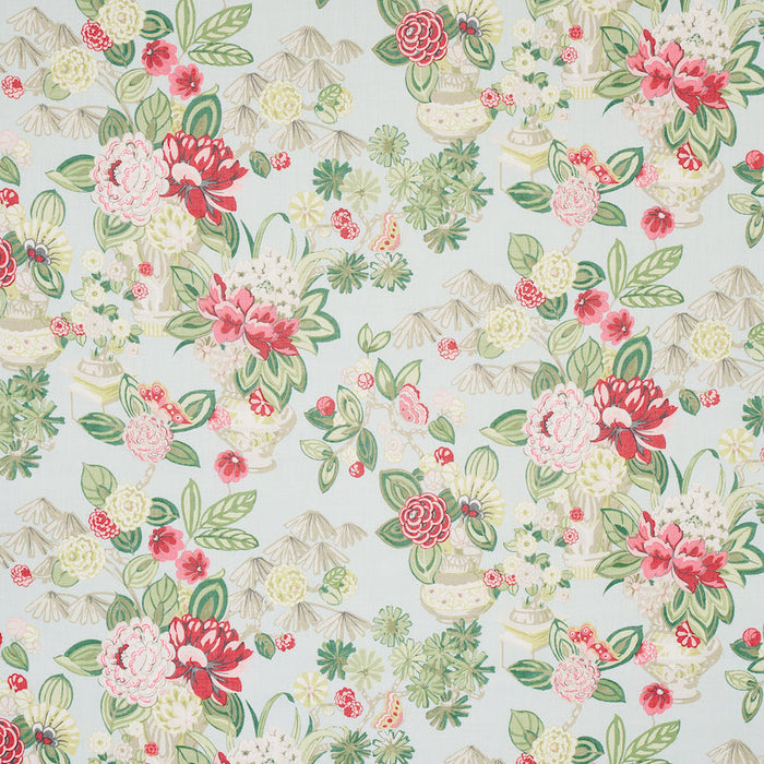 Schumacher Bouquet Chinois Sky Fabric Sample 177292