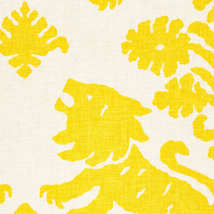 Schumacher Regalia Yellow Fabric Sample 177301