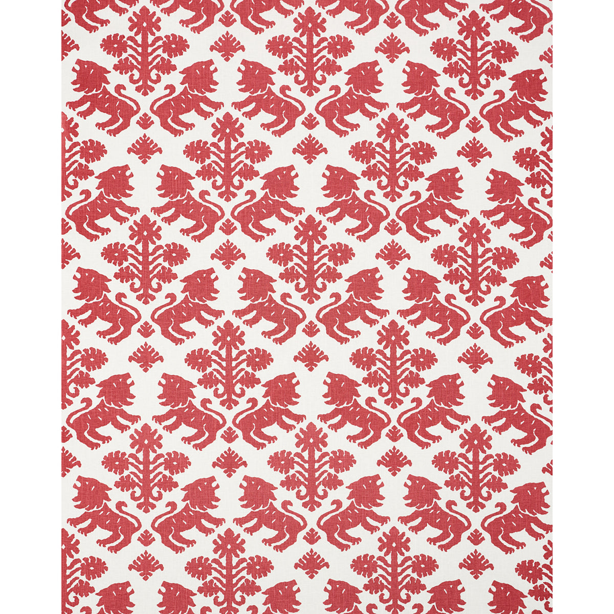 Schumacher Regalia Red Fabric Sample 177304