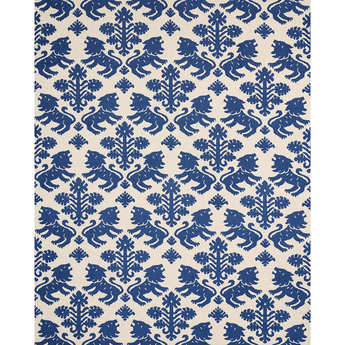 Schumacher Regalia Navy Fabric Sample 177305