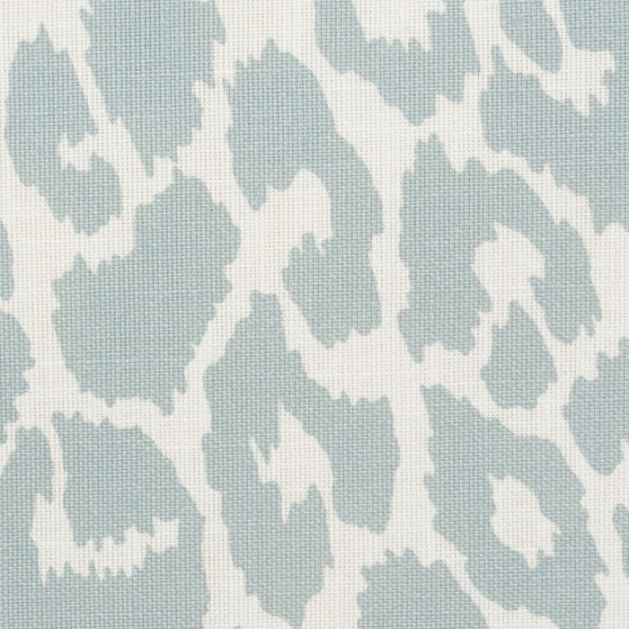 Schumacher Iconic Leopard Indoor/Outdoor Sky Fabric Sample 177320