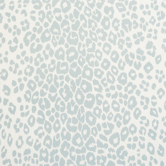 Schumacher Iconic Leopard Indoor/Outdoor Sky Fabric 177320