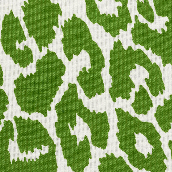 Schumacher Iconic Leopard Indoor/Outdoor Green Fabric Sample 177322