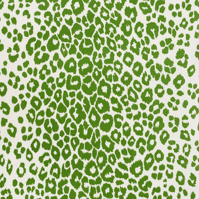 Schumacher Iconic Leopard Indoor/Outdoor Green Fabric 177322