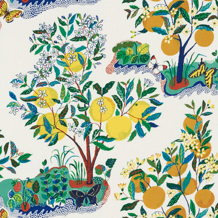 Schumacher Citrus Garden Indoor/Outdoor Primary Fabric 177330