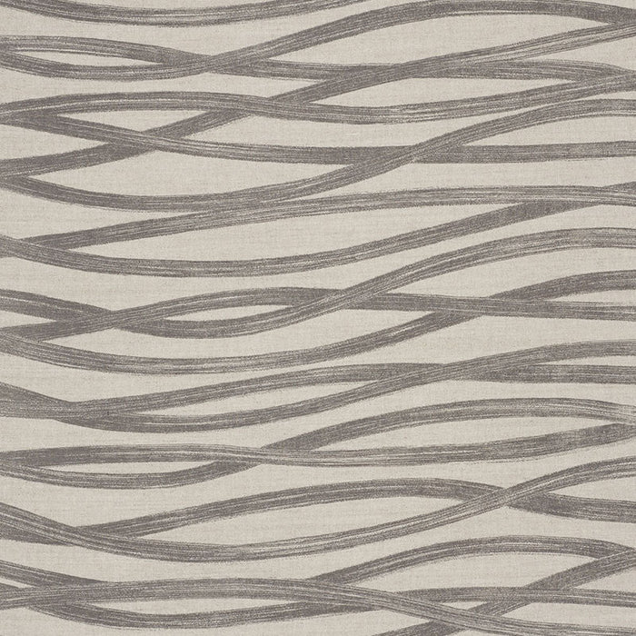 Schumacher Brushstrokes Charcoal Fabric Sample 177340