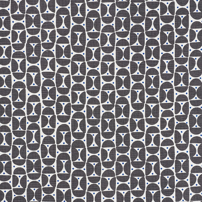 Schumacher Mezza Luna Black Fabric 177360