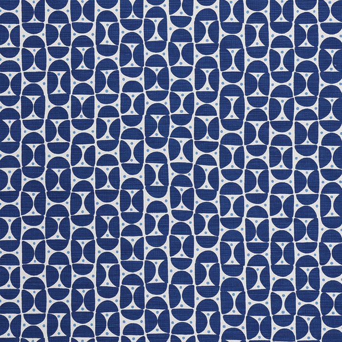 Schumacher Mezza Luna Blue Fabric Sample 177363