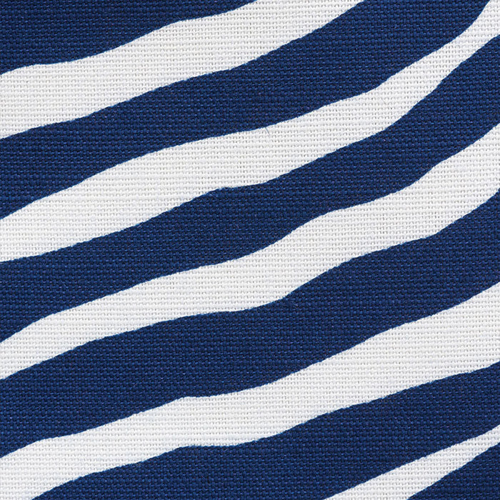 Schumacher Iconic Zebra Blue Fabric Sample 177440