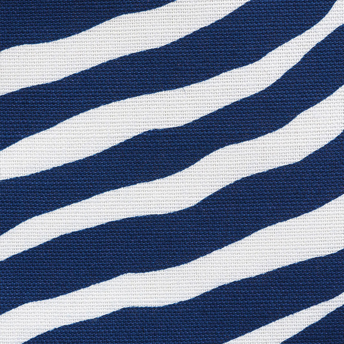 Schumacher Iconic Zebra Blue Fabric 177440