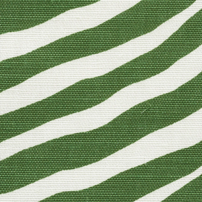 Schumacher Iconic Zebra Green Fabric 177441