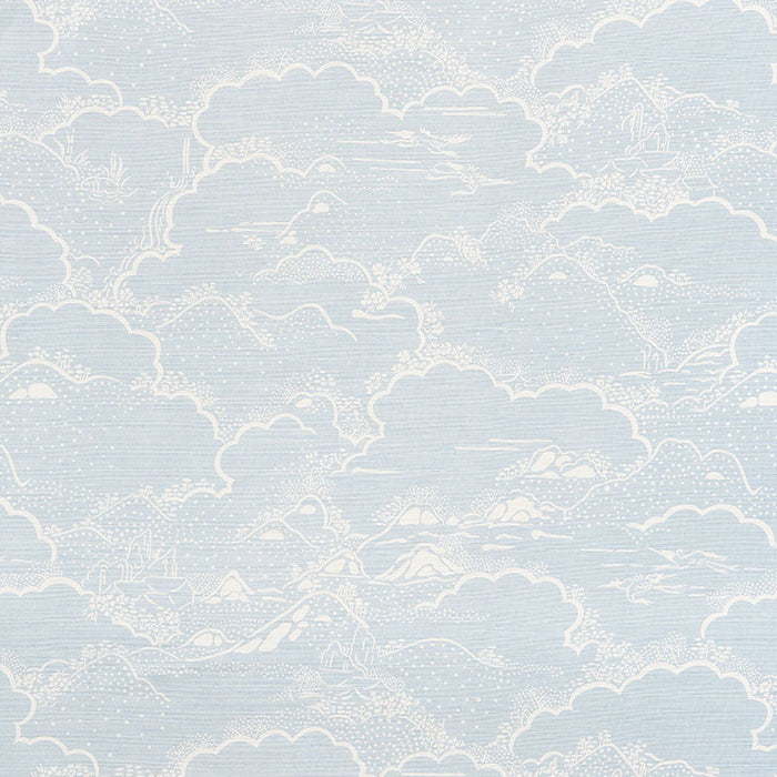 Schumacher Kumo Village Sky Fabric Sample 177521