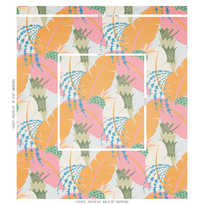 Schumacher Ananas Tropical Fabric 177540