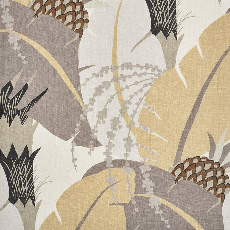 Schumacher Ananas Neutral Fabric 177542