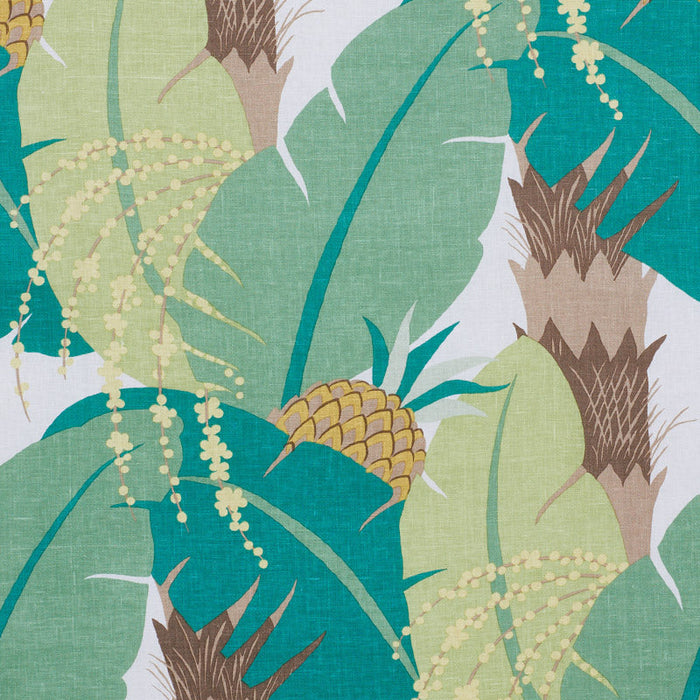 Schumacher Ananas Palm Fabric Sample 177543