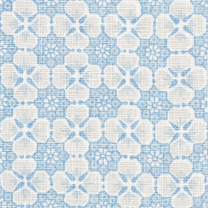 Schumacher Palisades Floret China Blue Fabric 177601