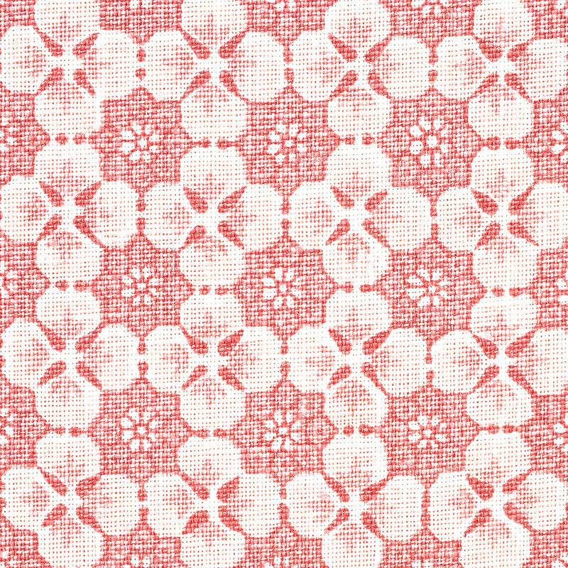 Schumacher Palisades Floret Pink Fabric 177602