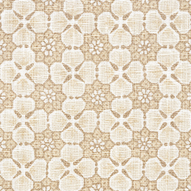 Schumacher Palisades Floret Neutral Fabric 177603