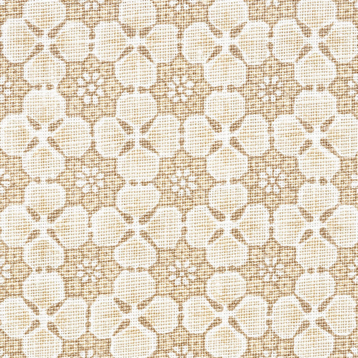 Schumacher Palisades Floret Neutral Fabric Sample 177603