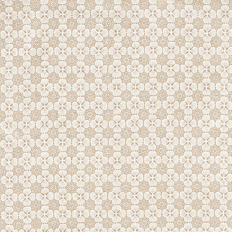 Schumacher Palisades Floret Neutral Fabric 177603