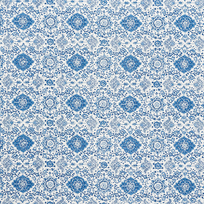 Schumacher Montecito Floral Indigo Fabric Sample 177620