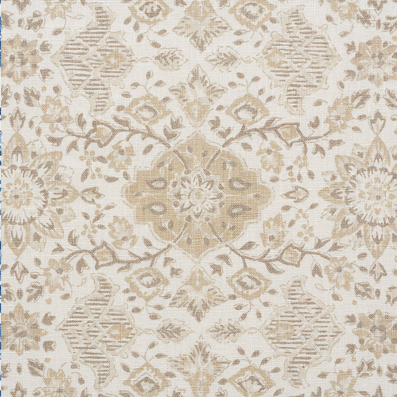 Schumacher Montecito Floral Neutral Fabric 177621