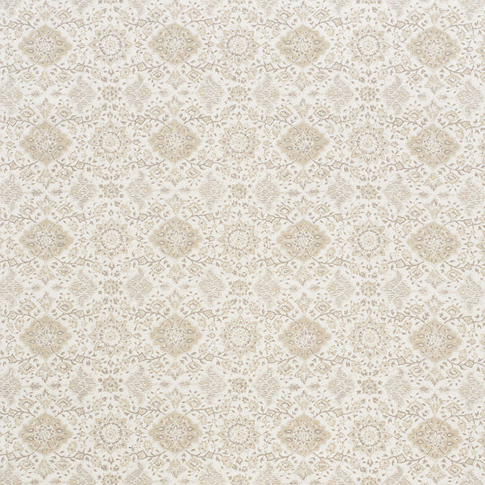 Schumacher Montecito Floral Neutral Fabric Sample 177621