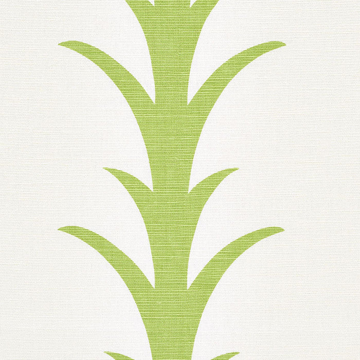 Schumacher Acanthus Stripe Leaf Fabric Sample 177631