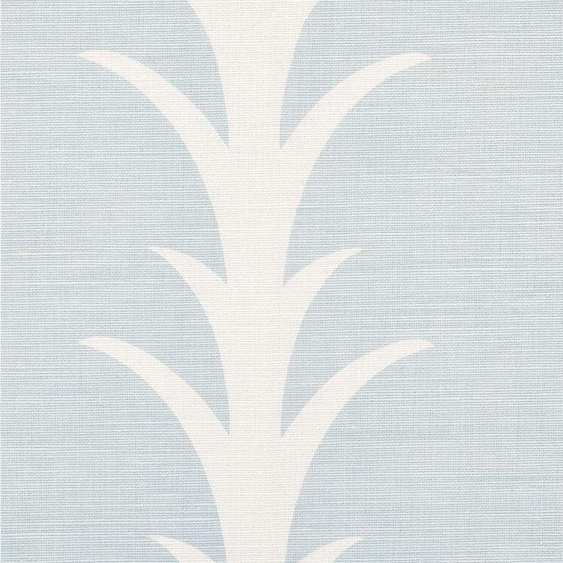 Schumacher Acanthus Stripe Sky Fabric 177633