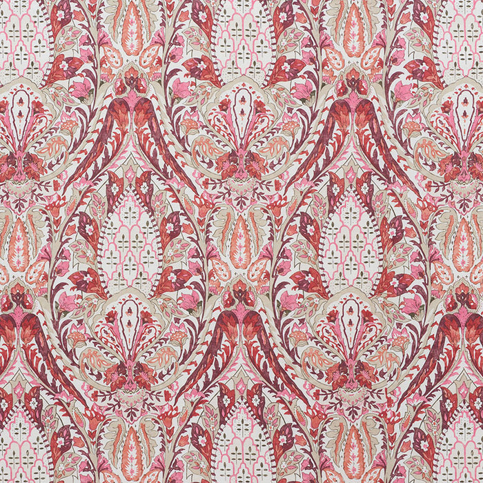 Schumacher Layla Paisley Plum & Pink Fabric 177672