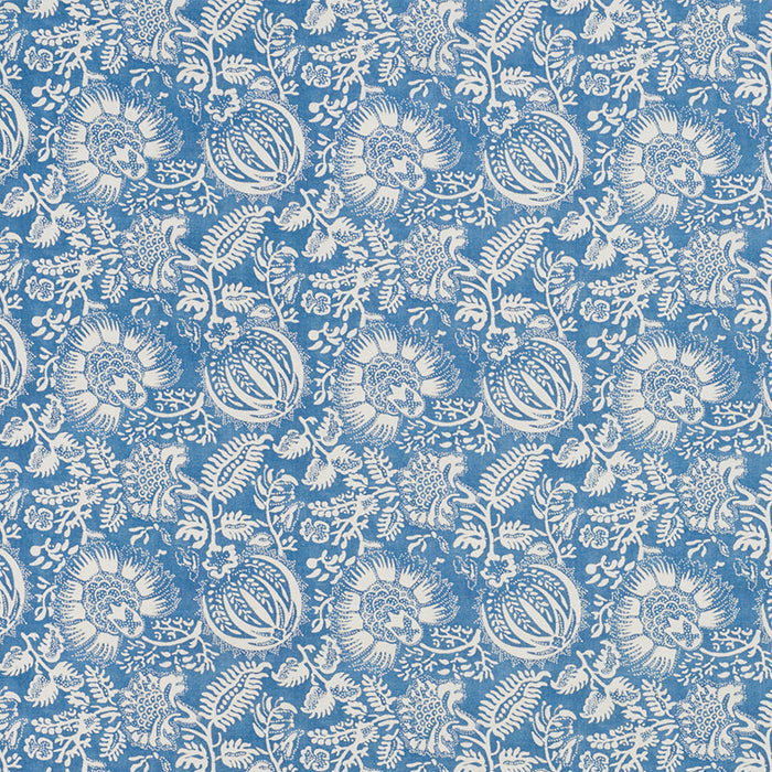 Schumacher Pomegranate Print Indigo Fabric Sample 177690