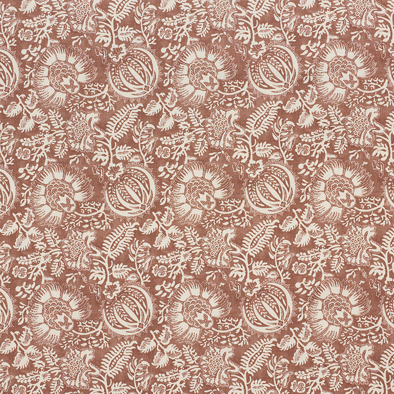 Schumacher Pomegranate Print Russet Fabric 177692