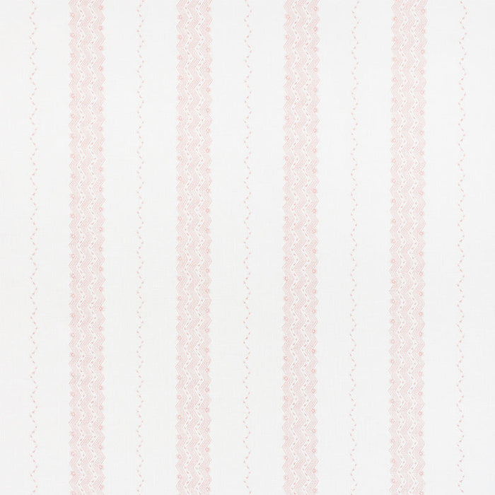 Schumacher Nauset Stripe Blush Fabric Sample 177702