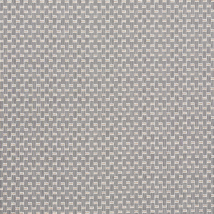 Schumacher Dotted Stripe Carbon Fabric Sample 177710