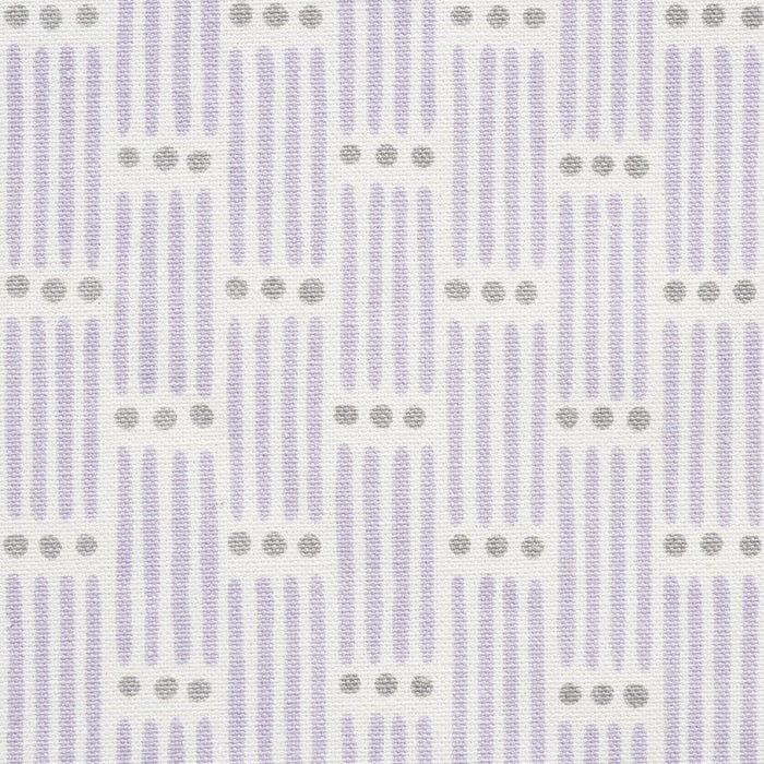 Schumacher Dotted Stripe Lilac Fabric Sample 177712