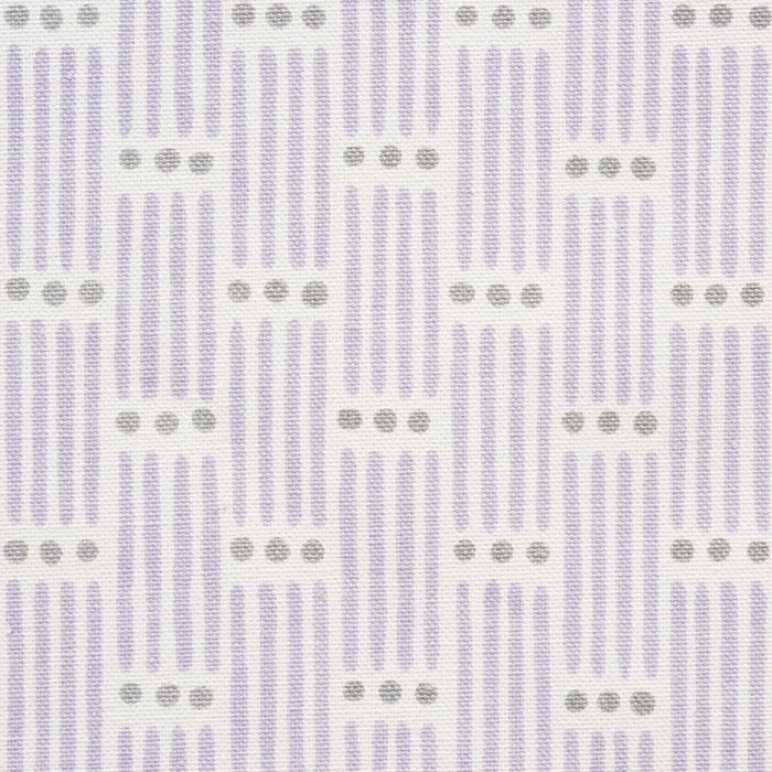 Schumacher Dotted Stripe Lilac Fabric 177712