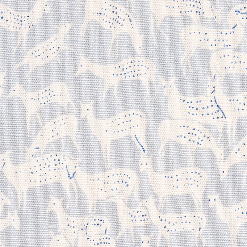 Schumacher Fauna Slate Blue Fabric Sample 177724