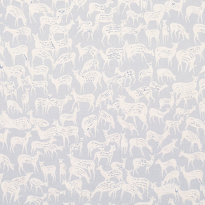 Schumacher Fauna Slate Blue Fabric Sample 177724