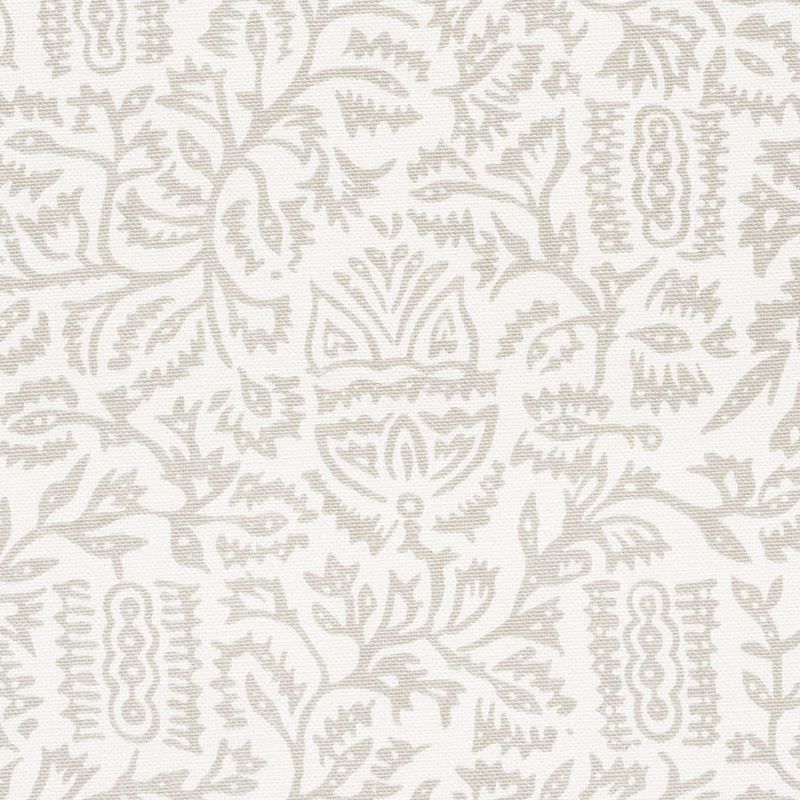 Schumacher Morris Taupe Fabric 177771