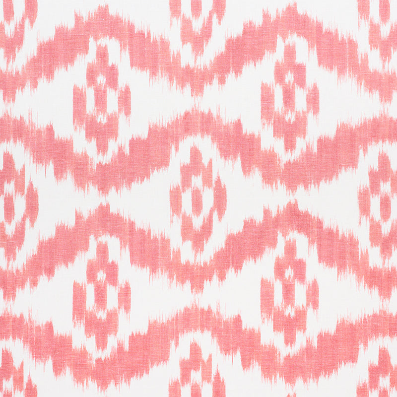 Schumacher Madaket Ikat Rose Fabric 177822