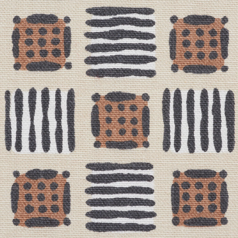 Schumacher Mottley Grid Wren Fabric 177860