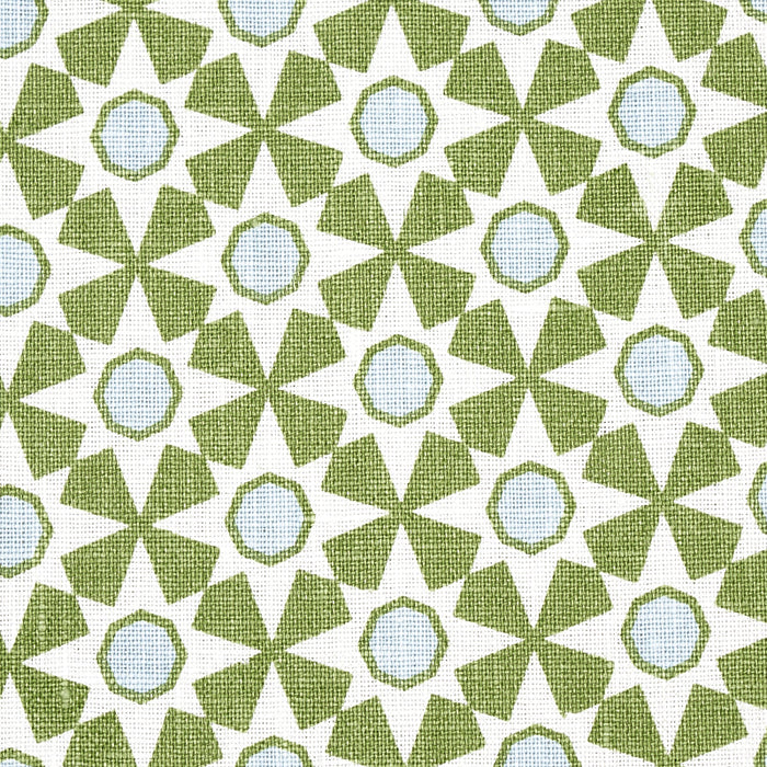 Schumacher Serendipity Green Fabric Sample 177961