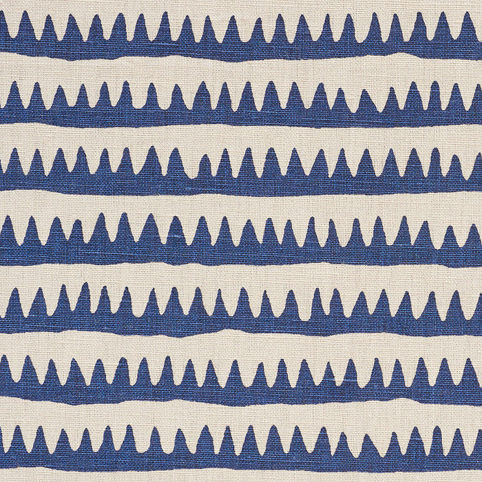 Schumacher Corfu Stripe Navy Fabric 177970