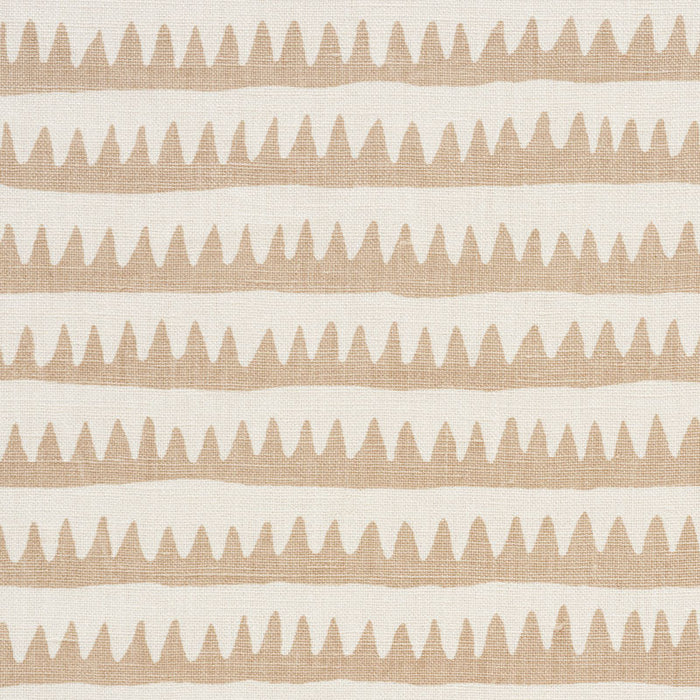 Schumacher Corfu Stripe Sand Fabric Sample 177972