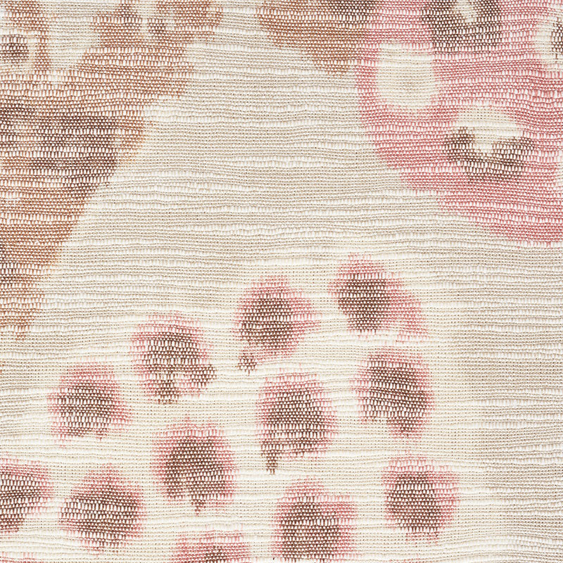 Schumacher Annabel Warp Print Rose Fabric Sample 177990