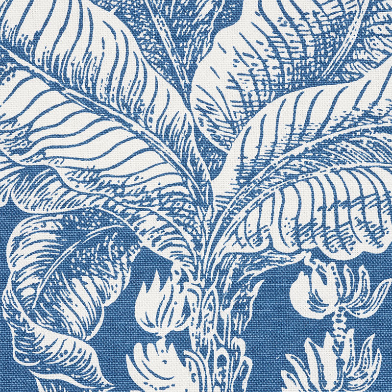 Schumacher Grand Palms Blue Fabric 178002