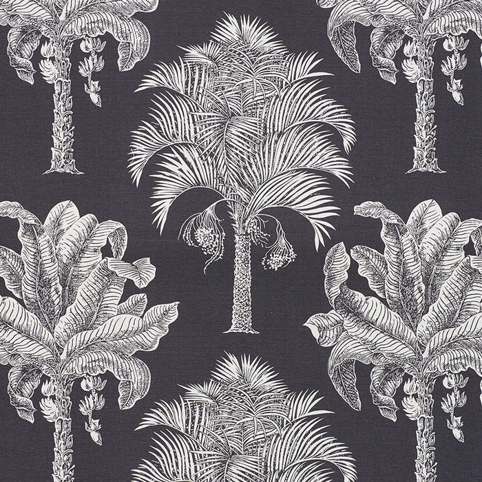 Schumacher Grand Palms Carbon Fabric Sample 178003