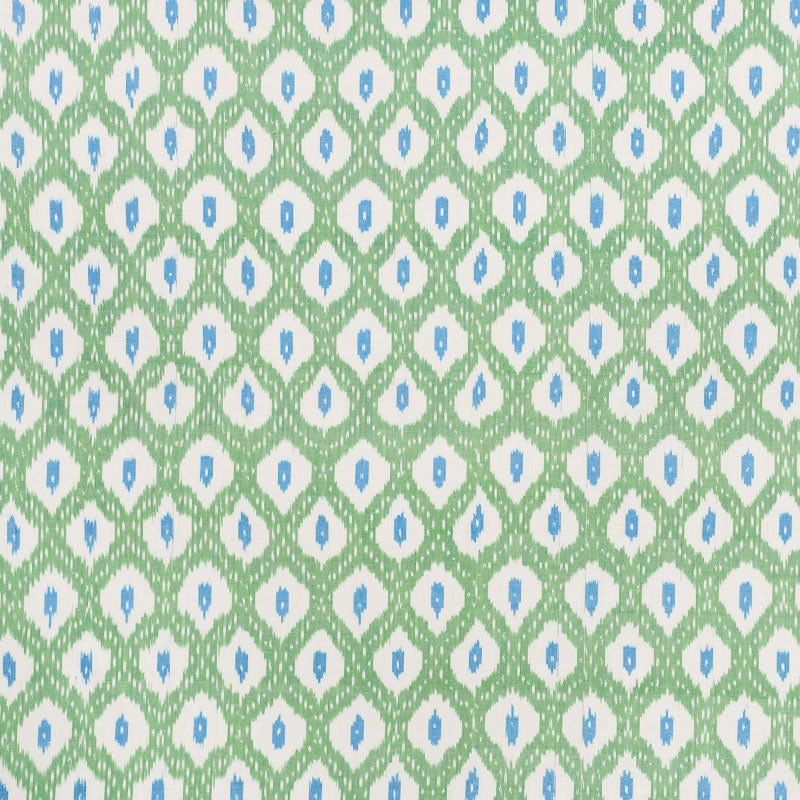 Schumacher Indio Ikat Green Fabric 178070