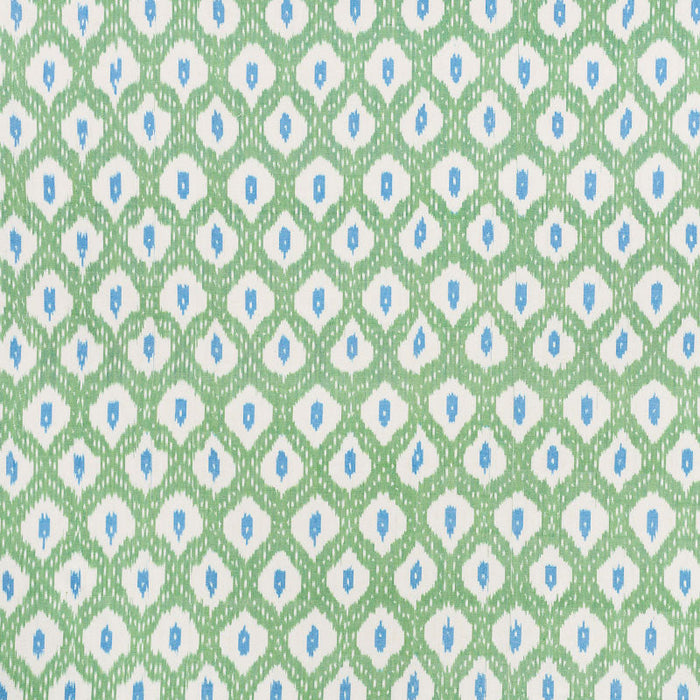 Schumacher Indio Ikat Green Fabric Sample 178070